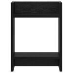 vidaXL Support de Plante 2 pièces Chêne noir 30 x 30 x 40 cm