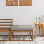 vidaXL Pouf d'Extérieur Bois d'Acacia Massif Naturel