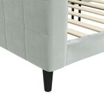 vidaXL Lit de jour gris clair 80x200 cm velours