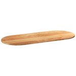 vidaXL Dessus de table 140x60x2 cm bois de chêne massif ovale