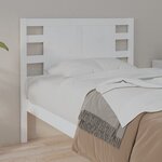 vidaXL Tête de lit Blanc 106x4x100 cm Bois massif de pin