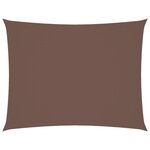 vidaXL Voile de parasol tissu oxford rectangulaire 2 5x4 m marron