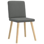 vidaXL Chaises à manger lot de 6 gris foncé tissu