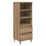 vidaXL Haut Armoire Chêne artisanal 40 x 36 x 110 cm Bois d'ingénierie