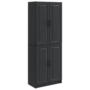 vidaXL Ensemble de Meubles 2 Pièces Noir Bois d'ingénierie