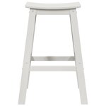 vidaXL Tabourets de Bar 2 Pièces Blanc HDPE