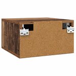 vidaXL Cabinet de chevet Bois Ancien 35 x 35 x 20 cm Bois d'ingénierie