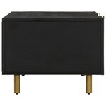 vidaXL Table basse noir 100x54x40 cm bois d'ingénierie