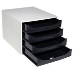 Module De Classement Ecobox Office 4 Tiroirs - Noir - Exacompta