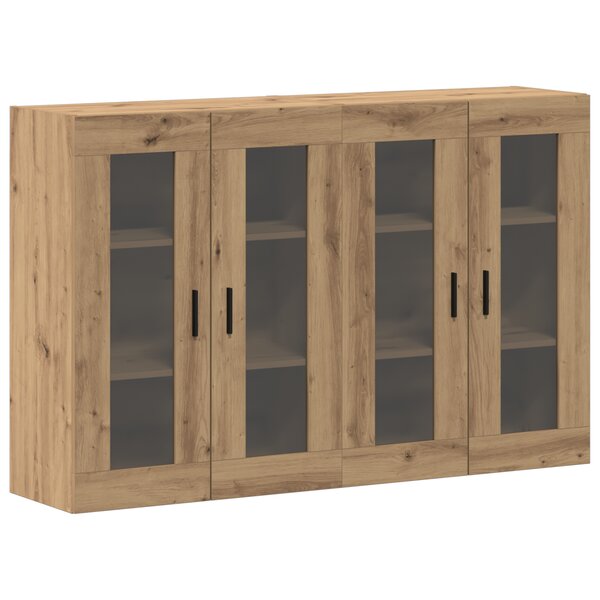 vidaXL Armoires Murales 2 Pièces Chêne Artisan 69.5 x 34 x 90 cm - Bois Réalisé