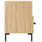 vidaXL Meuble TV Chêne sonoma 80x36x50 cm Bois d'ingénierie