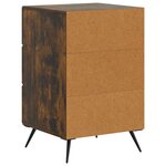 vidaXL Cabinet de chevet Chêne fumé 43 x 41 x 66 5 cm