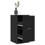 vidaXL Armoire d'apothicaire noir 40x41x77 5 cm bois d'ingénierie