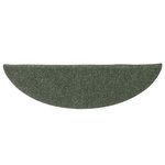 vidaXL Tapis d'escalier autocollants 20 pièces 56 x 17 x 3 cm Vert Demi-rond
