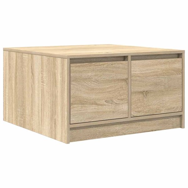 vidaXL Table basse avec tiroirs chêne sonoma 70 5x70x40 cm