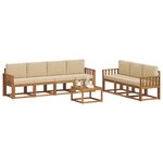 vidaXL Ensemble de canapés d'extérieur 8 Pièces Naturel et Beige