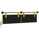 vidaXL Tête de lit suspendue Jaune Velours