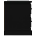 vidaXL Tables de chevet 2 Pièces noir 39x39x47 5 cm bois d'ingénierie