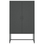vidaXL Buffet haut Anthracite 80x35x135 cm Acier