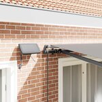 vidaXL Auvent Rétractable Gris clair 300 x 250 cm tissu