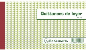 Manifold 'Quittances de loyer', 125 x 210 mm EXACOMPTA