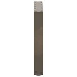 vidaXL Pieds de table basse en U  2 pièces  acier naturel  50 x (42-43) cm