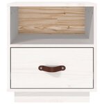 vidaXL Tables de chevet 2 Pièces Blanc 40x34x45 cm Bois de pin massif