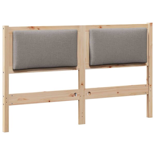 vidaXL Tête de lit Autre Marron 150 cm Bois massif en pin