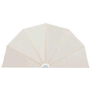 vidaXL Auvent latéral pliable de terrasse Crème 160 cm
