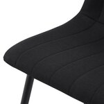 Lot de 4 chaises de salle à manger moderne design robuste 89 x 43 x 52 cm noir 03_0009808