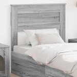 vidaXL Tête de lit Gris Sonoma 75 cm Bois d'ingénierie