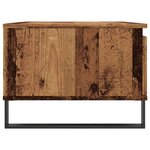 vidaXL Table basse vieux bois 90x50x36 5 cm bois d'ingénierie