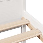 vidaXL Cadre de lit sans matelas blanc 150x200 cm bois de pin massif