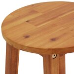 vidaXL Tabourets de bar lot de 6 bois d'acacia solide