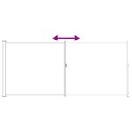 vidaXL Store latéral rétractable 220 x 300 cm Polyester Rectangulaire