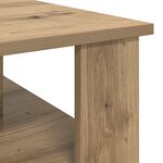 vidaXL Table basse Chêne artisanal 90 x 50 x 40 cm Bois d'ingénierie