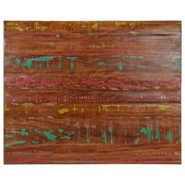 vidaXL Dessus de table 90x80x2 5 cm rectangulaire bois massif récupéré