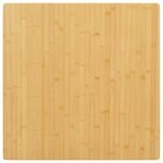 vidaXL Dessus de table 70x70x2 5 cm bambou
