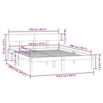 vidaXL Cadre de lit Blanc Bois de pin massif 120x200 cm