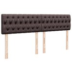 vidaXL Sommier à lattes de lit avec matelas Marron foncé 180x200 cm