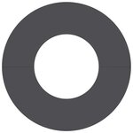 vidaXL adapté pour anneau d'arbre plat Noir Ø30 / 60 cm Acier