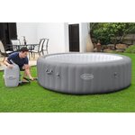 BESTWAY Spa gonflable Lay-Z-Spa Grenada - 6 a 8 personnes - Rond - 190 Airjet™ - Couverture isolante - 236 x 71 cm