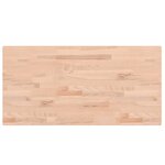vidaXL Dessus de table 100x50x4 cm rectangulaire bois massif de hêtre