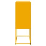 vidaXL Buffet haut jaune moutarde 68 5x38 5x107 cm acier