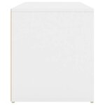 vidaXL Banc d'entrée 80x40x45 cm Blanc Bois d’ingénierie