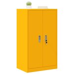 vidaXL Armoire de rangement Jaune moutarde 60 x 40 x 105 cm Acier
