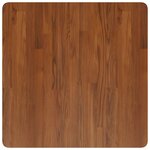 vidaXL Dessus de table carré Marron foncé70x70x2 5cm Bois chêne traité