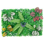  vidaXL Clôture à plantes artificielles 6 Pièces vert 40x60 cm