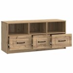 vidaXL Meuble TV 102 x 34 5 x 47 cm Chêne artisanal Bois d'ingénierie