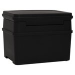 vidaXL Coffre-fort noir 44x37x34 cm